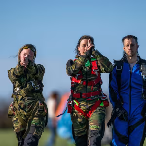 Couple skydiving in nashville